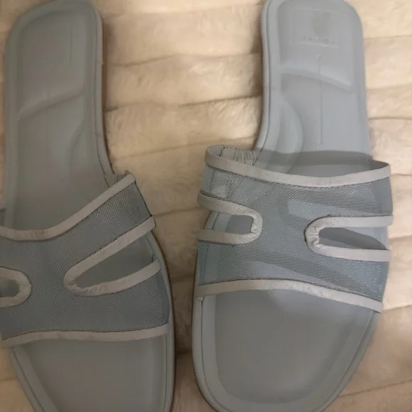 Dolce Vita Pale Blue Slide Sandals - Picture 4 of 5